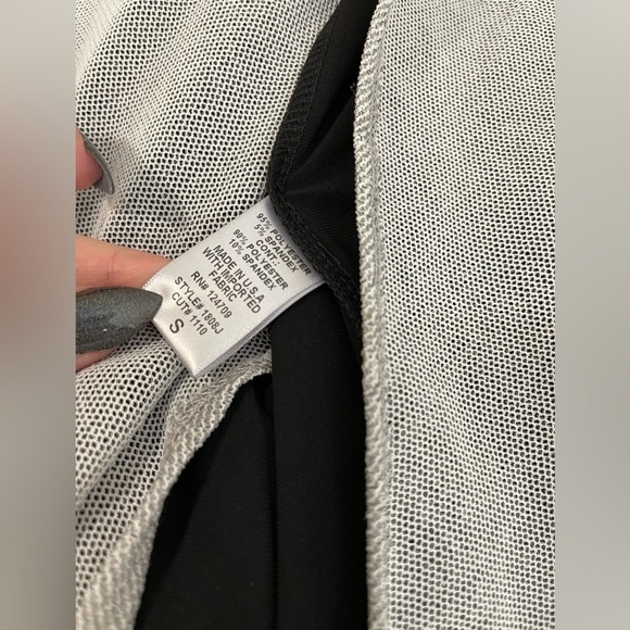 IC by Connie K Flowing Black Gray Artsy Lagenlook Jacket Sweater Top Small USA - Picture 5 of 5